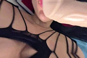 latina gets pussy destroyed by huge cock then swallows it whole