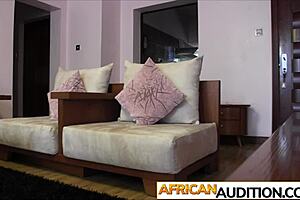 Willing african ebony milf kyte does great in anal casting video