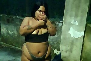 flashing panties and shaking ass in abandoned school