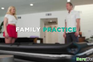 stunning busty blonde masseuse gives client wet nuru massage and handjob with clarke kent river lynn