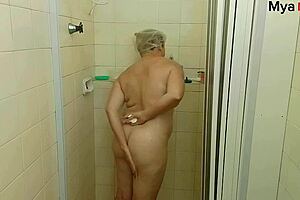 Did you see her masturbating in the shower?