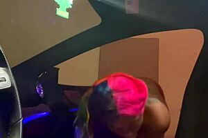 Guy gets slutted out in the CLS 500 with sloppy missionary and creampie