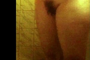 spy shower catches perfect ass ebony babe bathing naked