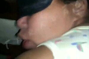 latina blonde gets anal and blowjob cum