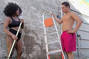 I invent excuse to eat my hot neighbor outdoors