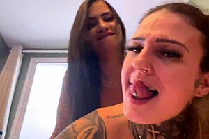 Tanned Amateur Gags On Monster Cock In Bedroom