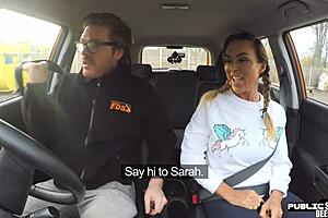 Busty Milf Publically Fucks In Driving Lesson With Doggystyle And Orgasm.