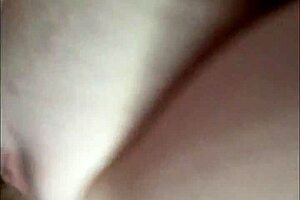 Amateur Babe's Black Sock Cum Shot