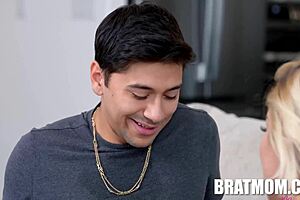 Cherry's creampie craving a passionate night with stepson Max