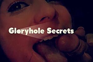 fiery inked redhead deepthroats cocks with sloppy passion at the gloryhole. her sucking skills are unreal!