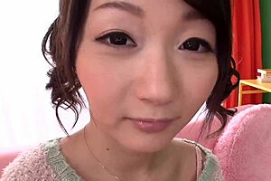 little japanese slut chinami kasai sucks pussy juice off cock after fucking