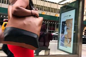 Beautiful ebony ass hidden in candid shots