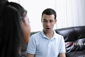 Step sis couldn't resist Maya Farrell and Johnny Love's interracial heat