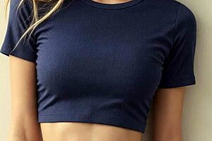 Cute Lingerie Models Posing Barefoot in Panties