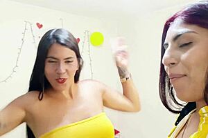 Porn Actresses Celebrate Valentines Day Early and Have Delicious Lesbian Sex