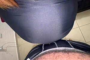 Juicy Latina with Huge Ass Shows Hairy Vagina Under Skirt in Homemade POV