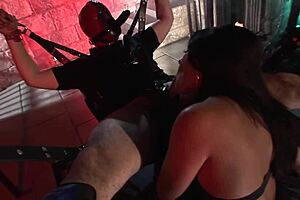 Rough Femdom Domination With Bound Submissive