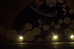 cameron skye bent over riding rome major's monster cock in outdoor blowbang deepthroat session.