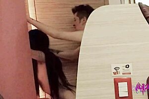 debut divina perversion with roommate muff diving in dorm fishnets 😈