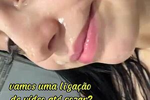 Hot Brunette Plays With Ass And Pussy, Squirting!