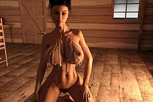 This hot milf gives a titjob and gets cum on her big tits