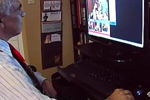 Mistress Orabella Ties Up Tripod for Humiliating Double Penetration