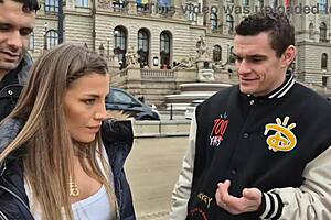 Fake pool: Silvia dellai swallows double anal cum!