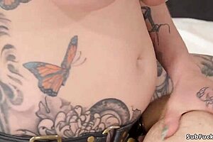 Busty Device Dominatrix Anal Fucks Man