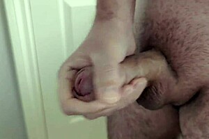Watch this slow motion cumshot in the bathroom