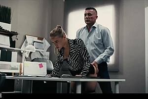 Slutty Blonde Fucked by Boss in Frozen Time Interview!