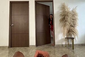 Young Busty Girl Watches Me During Private Time