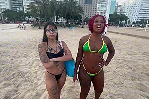 Met Two Hot Chicks On Copacabana Beach And Called Them For Fun!