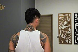 salomé gil's stepbrother watches her masturbate then fucks her big ass latina milf.