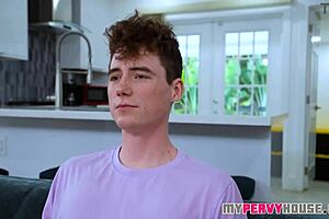 i found a condom in the laundry and put it on my stepbro's cock, then we had sex!