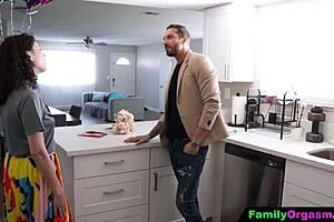 i'm the step daughter getting on my knees to suck my stepdad's cock deepthroat style.