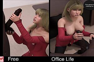 interactive office game with erotic elements