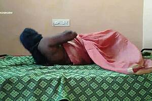 Aunt's Thirsty Smooth Pussy Gets Fingered And Sucked By Maid Wife