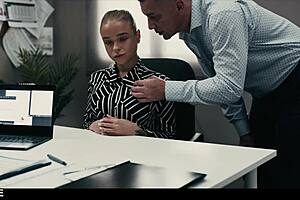 Slutty Blonde Fucked by Boss in Frozen Time Interview!