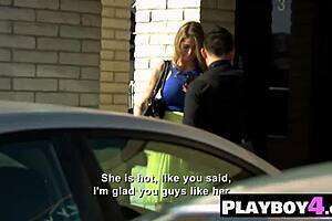 Busty milf feels pleasure sucking dick while he licks her pussy