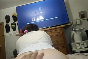 Teen rides stepbrother's cock first time