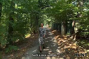 Man, this blonde made her boyfriend a cuckold while enjoying an outdoor amateur fuck in the forest.