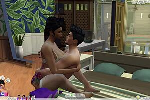 CARDI B'S SEX TAPE IN SIMS 4 SHOWS CLOSE UP PUSSY ACTION!