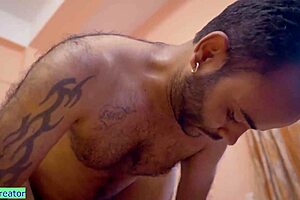 Desi devar bhabhi engages in hardcore rough sex, bent over in doggystyle