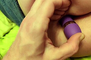 Wow, that vibrator slides into the tight ass for intense anal pleasure and assfucking
