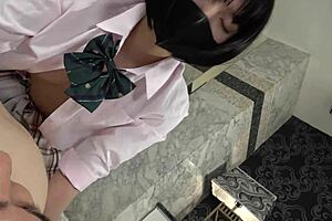 Uncensored Japanese Teen Blowjob And Hairy Creampie