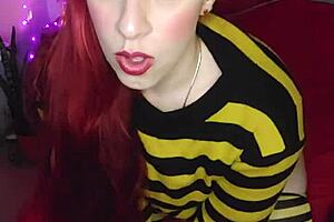 Redhead latina proposes new sexual practices in romantic joi.