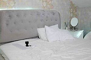 Watch this student strip her big tits after studying, she says.