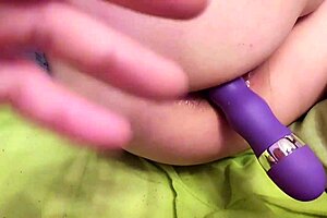 Wow, that vibrator slides into the tight ass for intense anal pleasure and assfucking