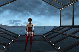 in the world of fallout 4, a fashion exhibition showcases unique outfits