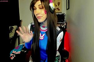 D Va Cosplay Goddess Rewards Good Behavior with Sexy Tits